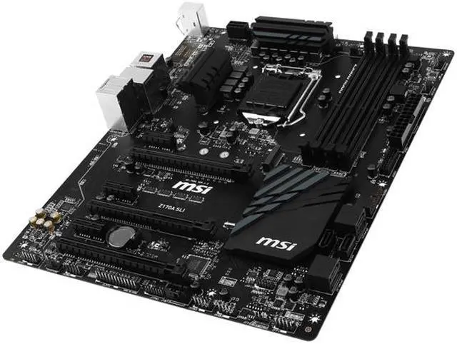 Alt view image 3 of 5 - MSI Z170A SLI LGA 1151 Intel Z170 USB 3.1 ATX Intel Motherboard