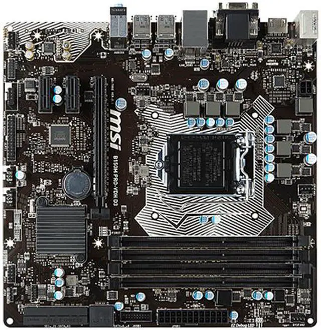 Main image of MSI B150M PRO-VD D3 LGA 1151 Intel B150 SATA 6Gb/s USB 3.1 ATX Intel Motherboard