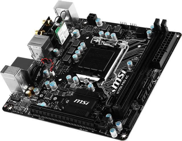 Alt view image 4 of 7 - MSI H170I Pro AC LGA 1151 Intel H170 HDMI USB 3.1 Mini ITX Intel Motherboard