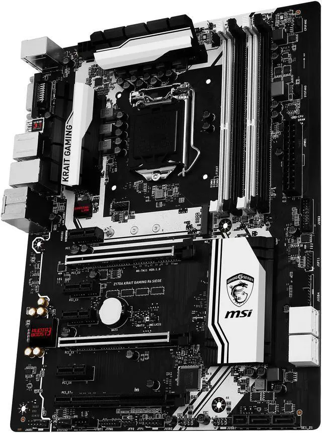 Alt view image 4 of 6 - MSI Z170A KRAIT GAMING R6 SIEGE LGA 1151 Intel Z170 HDMI USB 3.1 ATX Intel Motherboard