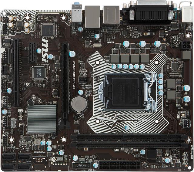 Used - Very Good: MSI CSM-H110M Pro-VHL LGA 1151 Micro ATX