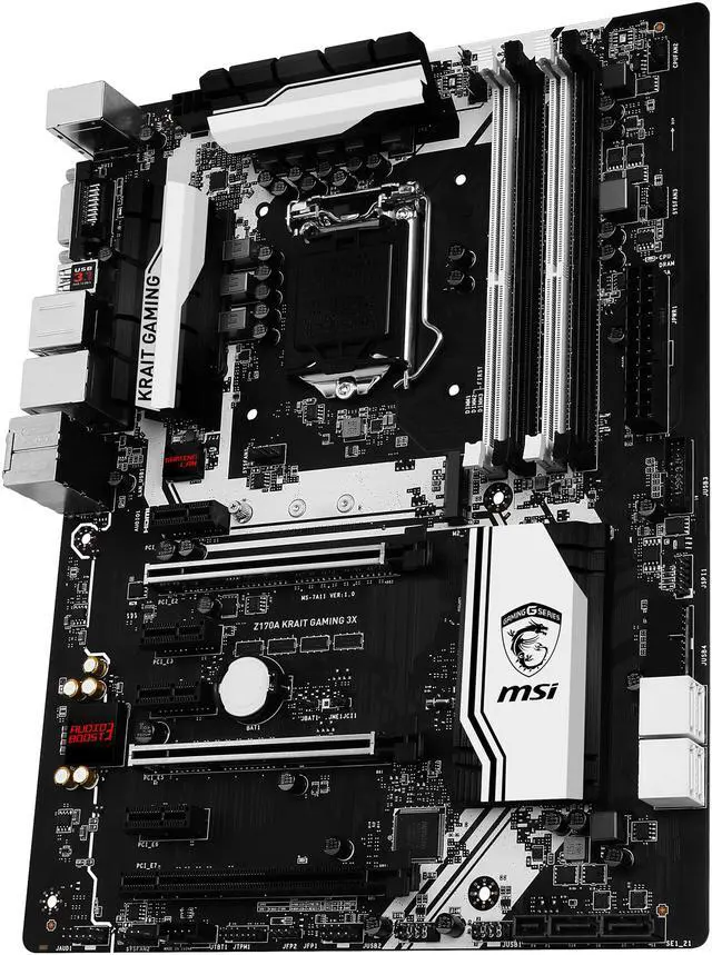 Alt view image 4 of 5 - MSI Z170A Krait Gaming 3X LGA 1151 Intel Z170 HDMI USB 3.1 ATX Intel Motherboard