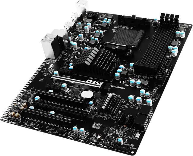 Alt view image 3 of 5 - MSI 970A-G43 Plus AM3+/AM3 AMD 970 & SB950 USB 3.1 ATX AMD Motherboard