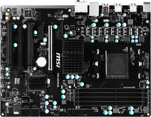 Alt view image 4 of 5 - MSI 970A-G43 Plus AM3+/AM3 AMD 970 & SB950 USB 3.1 ATX AMD Motherboard