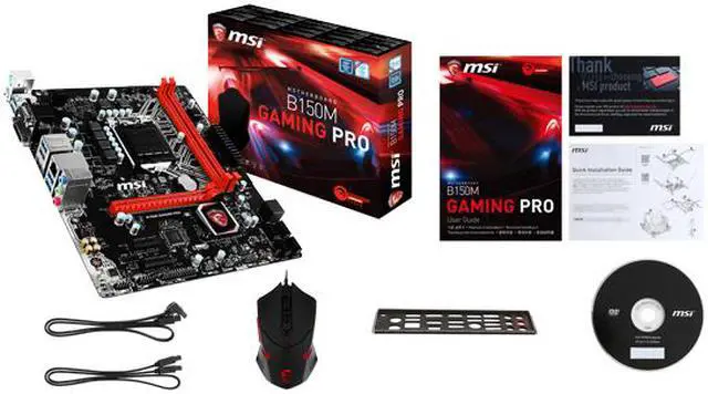 Alt view image 5 of 6 - MSI B150M Gaming Pro LGA 1151 Intel B150 HDMI USB 3.1 Micro ATX Intel Motherboard