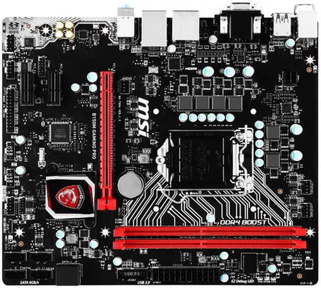 Alt view image 2 of 6 - MSI B150M Gaming Pro LGA 1151 Intel B150 HDMI USB 3.1 Micro ATX Intel Motherboard