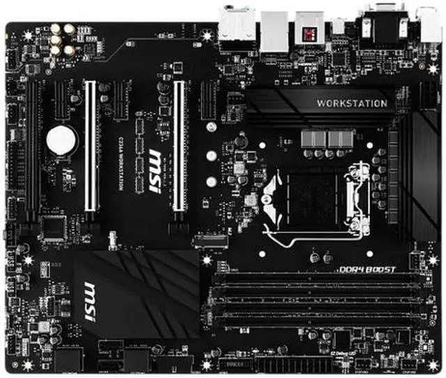 Alt view image 2 of 6 - MSI C236A Workstation LGA 1151 Intel C236 HDMI USB 3.1 ATX Intel Motherboard