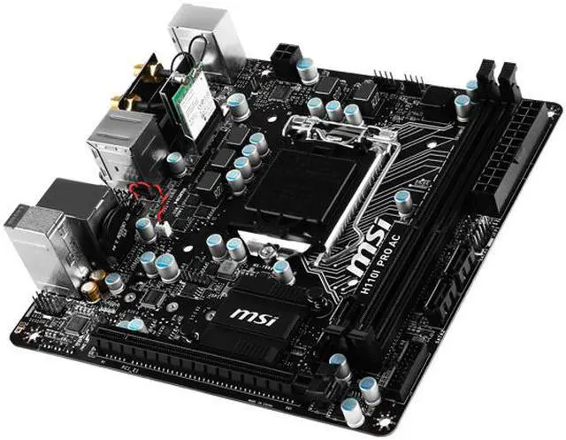 Alt view image 4 of 7 - MSI H110I Pro AC LGA 1151 Intel H110 HDMI USB 3.1 Mini ITX Intel Motherboard