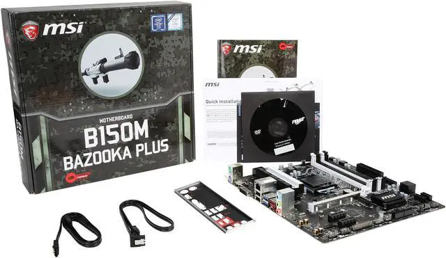 Alt view image 5 of 5 - MSI B150M BAZOOKA PLUS LGA 1151 Intel B150 HDMI USB 3.1 Micro ATX Motherboards - Intel