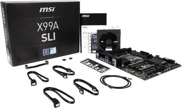 Alt view image 5 of 5 - MSI X99A SLI LGA 2011-v3 Intel X99 USB 3.1 ATX Intel Motherboard