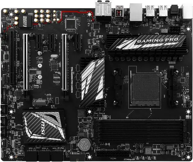 Alt view image 4 of 6 - MSI 970A GAMING PRO CARBON AM3+/AM3 AMD 970 & SB950 USB 3.1 ATX Motherboards - AMD