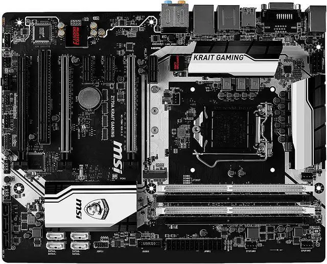 Alt view image 3 of 5 - MSI Z170A Krait Gaming LGA 1151 Intel Z170 HDMI SATA 6Gb/s USB 3.1 ATX Intel Motherboard