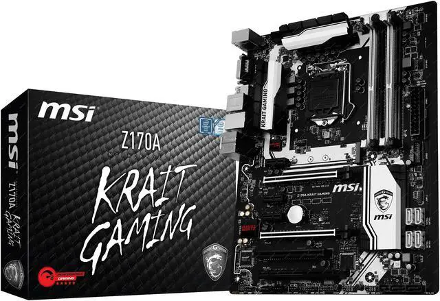 Alt view image 5 of 5 - MSI Z170A Krait Gaming LGA 1151 Intel Z170 HDMI SATA 6Gb/s USB 3.1 ATX Intel Motherboard