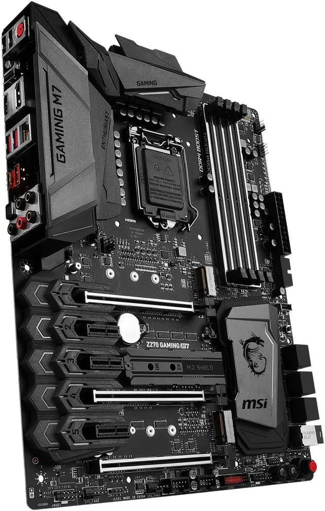 Alt view image 5 of 7 - MSI Z270 GAMING M7 LGA 1151 Intel Z270 HDMI SATA 6Gb/s USB 3.1 ATX Intel Motherboards