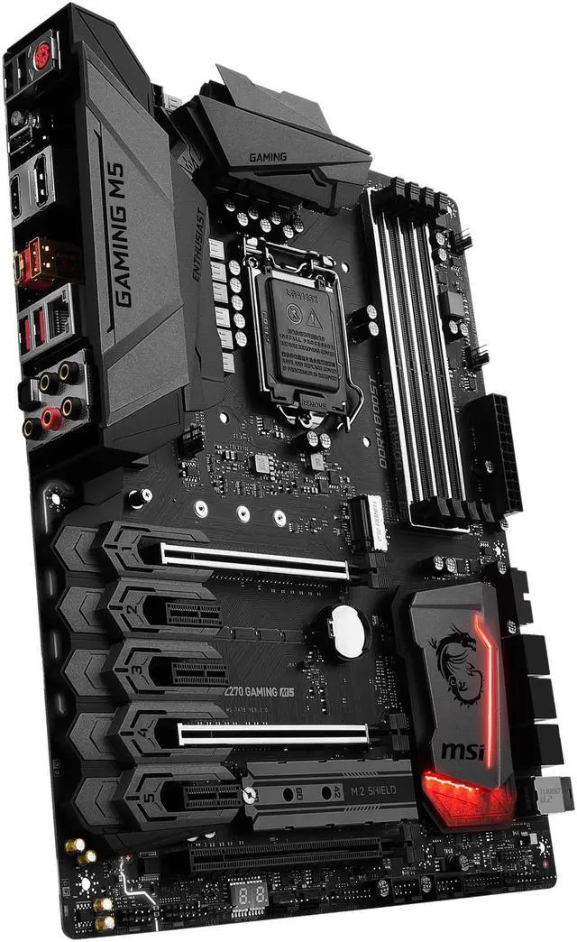 Alt view image 6 of 8 - MSI Z270 GAMING M5 LGA 1151 Intel Z270 HDMI USB 3.1 ATX Motherboards - Intel