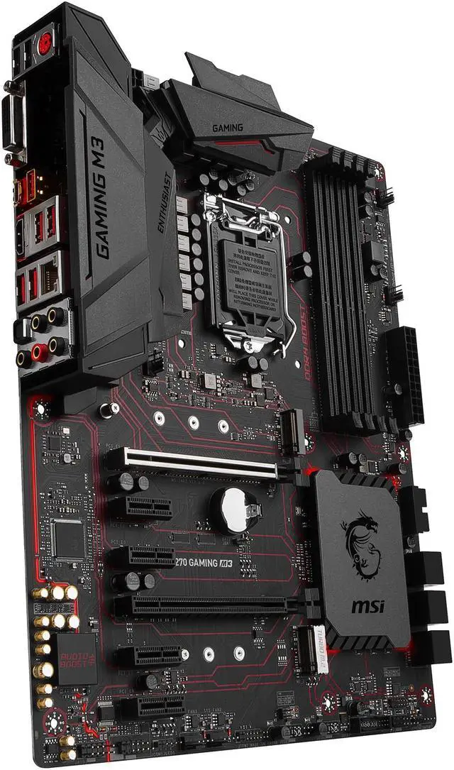 Alt view image 5 of 7 - MSI Z270 GAMING M3 LGA 1151 Intel Z270 HDMI USB 3.1 ATX Motherboards - Intel