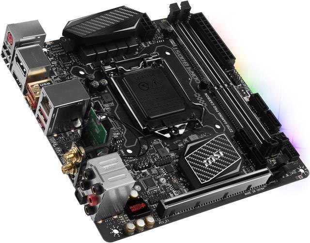 MSI Z270I GAMING PRO CARBON AC LGA 1151 Mini ITX Intel Motherboard -  Newegg.com