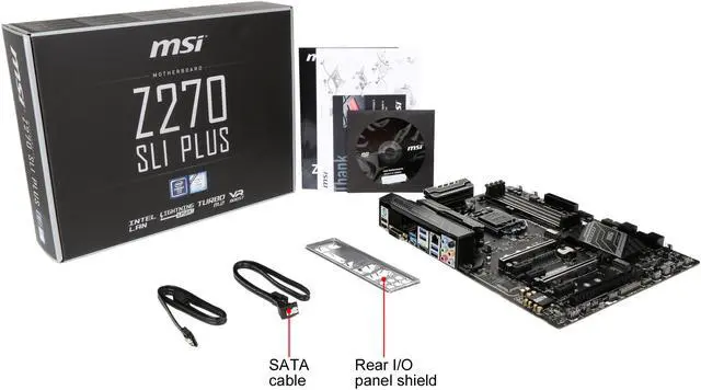 Alt view image 12 of 12 - MSI Z270 SLI PLUS LGA 1151 Intel Z270 HDMI USB 3.1 ATX Intel Motherboard