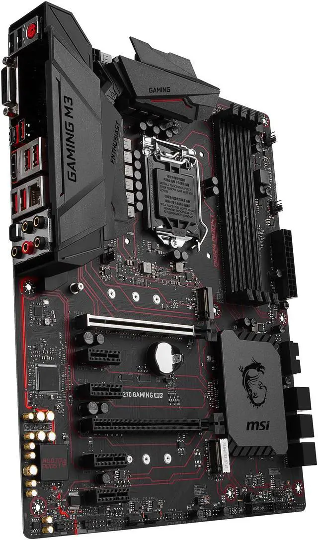 Alt view image 7 of 9 - MSI H270 GAMING M3 LGA 1151 Intel H270 HDMI USB 3.1 ATX Motherboards - Intel