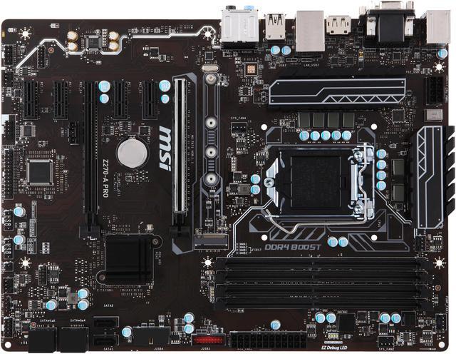 Alt view image 4 of 7 - MSI Z270-A PRO LGA 1151 Intel Z270 USB 3.1 ATX Intel Motherboard