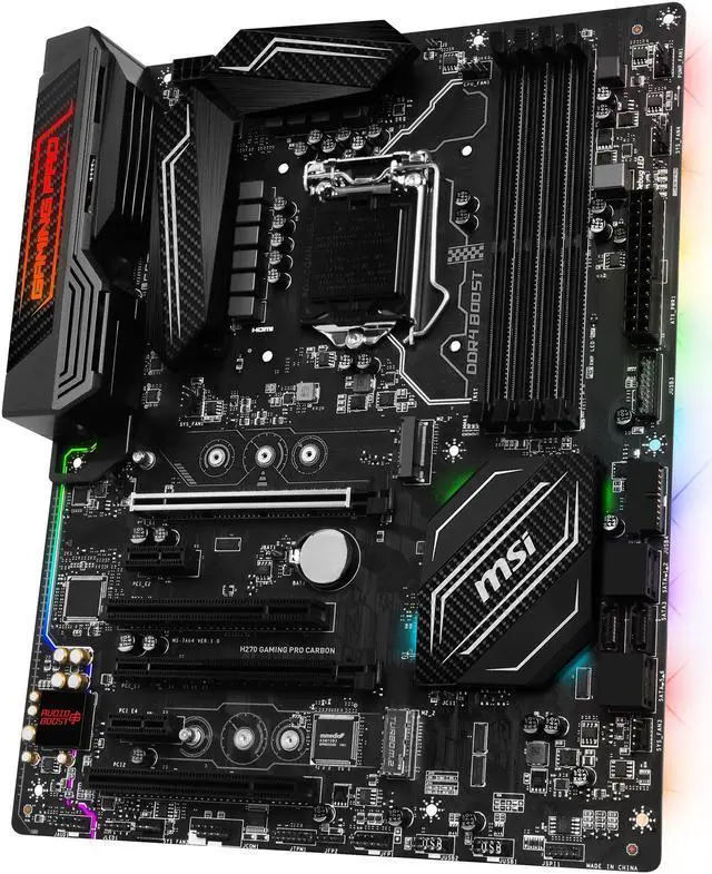 Alt view image 6 of 8 - MSI H270 GAMING PRO CARBON LGA 1151 Intel H270 HDMI USB 3.1 ATX Motherboards - Intel