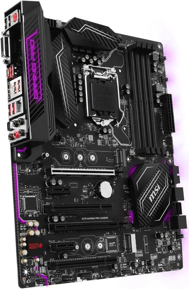 Alt view image 4 of 8 - MSI H270 GAMING PRO CARBON LGA 1151 Intel H270 HDMI USB 3.1 ATX Motherboards - Intel