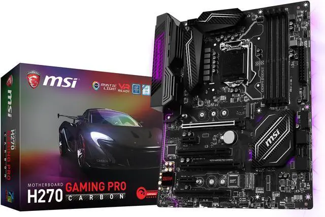 Alt view image 8 of 8 - MSI H270 GAMING PRO CARBON LGA 1151 Intel H270 HDMI USB 3.1 ATX Motherboards - Intel