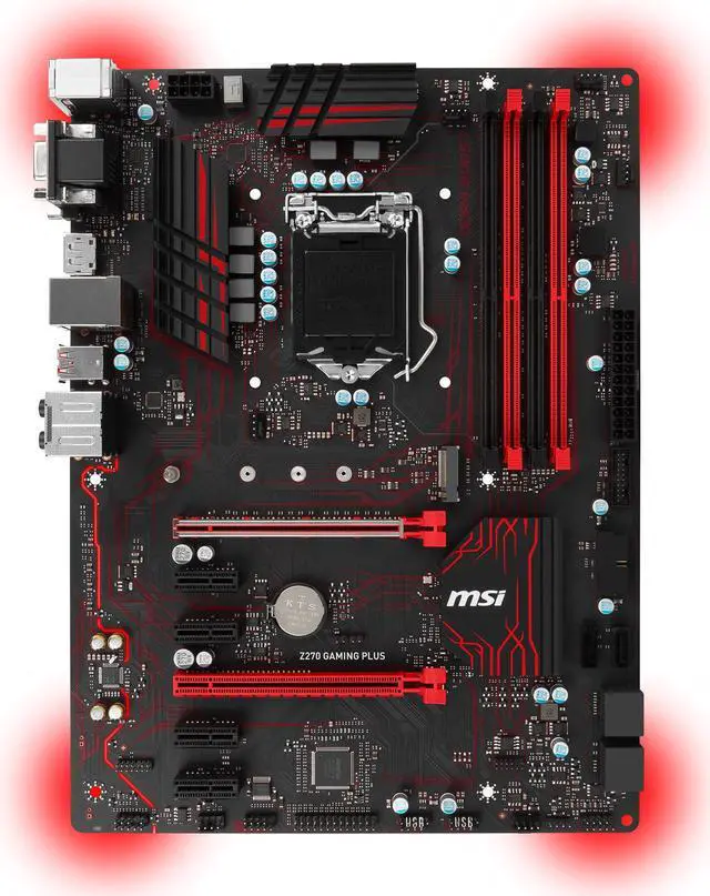 Alt view image 4 of 7 - MSI Z270 GAMING PLUS LGA 1151 Intel Z270 USB 3.1 ATX Intel Motherboard