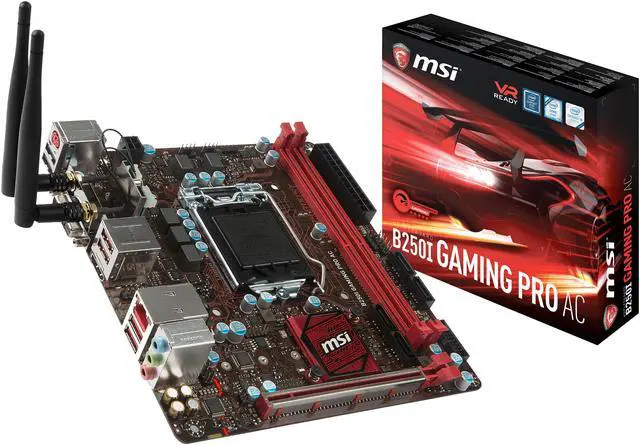 Alt view image 4 of 4 - MSI B250I GAMING PRO AC LGA 1151 Intel B250 HDMI USB 3.1 Mini ITX Motherboards - Intel