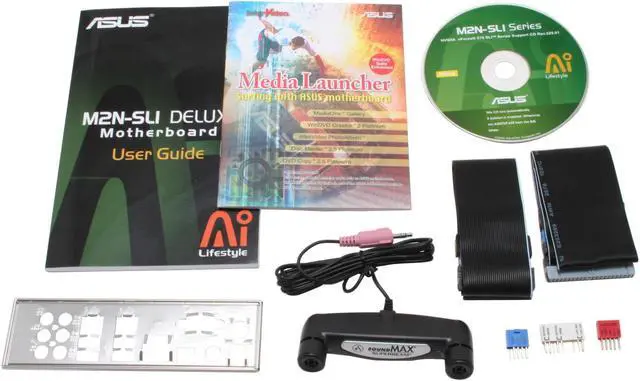 Alt view image 4 of 6 - ASUS M2N-SLI Deluxe AM2 NVIDIA nForce 570 SLI MCP ATX AMD Motherboard