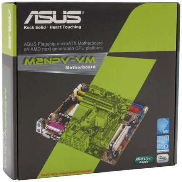 Alt view image 6 of 6 - ASUS M2NPV-VM AM2 NVIDIA GeForce 6150 Micro ATX AMD Motherboard