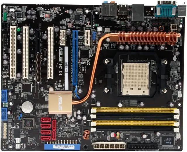 Alt view image 3 of 5 - ASUS M2N-E AM2 NVIDIA nForce 570 Ultra MCP ATX AMD Motherboard