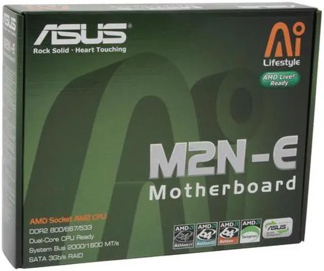 Alt view image 5 of 5 - ASUS M2N-E AM2 NVIDIA nForce 570 Ultra MCP ATX AMD Motherboard