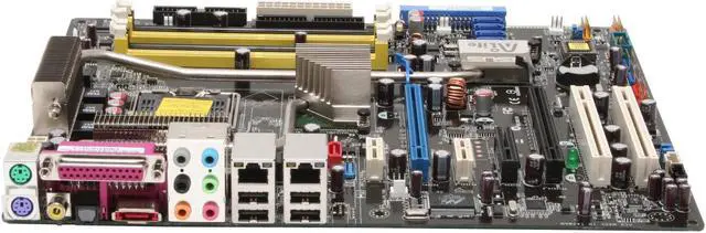 Alt view image 2 of 5 - ASUS P5N32-SLI SE Deluxe LGA 775 NVIDIA nForce4 SLI x 16 ATX Intel Motherboard