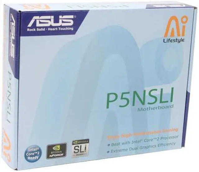 Alt view image 5 of 5 - ASUS P5NSLI LGA 775 NVIDIA nForce 570 SLI Intel Edition ATX Intel Motherboard