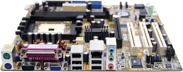 Alt view image 2 of 4 - ASUS K8V-MX 754 VIA K8M800 Micro ATX AMD Motherboard - OEM