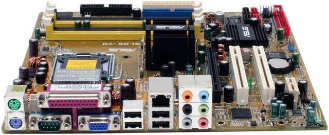 Alt view image 2 of 6 - ASUS P5LD2-VM R2.0 (GREEN) LGA 775 Intel 945G Micro ATX Intel Motherboard