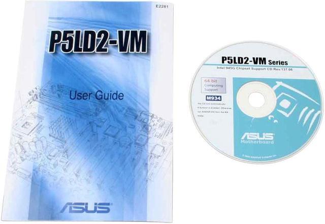 Alt view image 5 of 6 - ASUS P5LD2-VM R2.0 (GREEN) LGA 775 Intel 945G Micro ATX Intel Motherboard