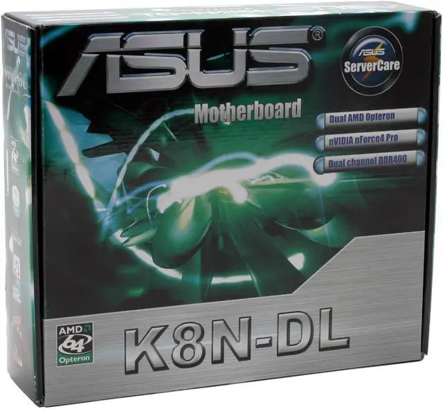 Alt view image 5 of 5 - ASUS K8N-DL Extended ATX Server Motherboard Dual 940 NVIDIA nForce4 Professional