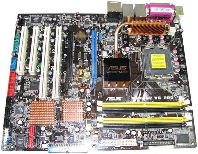 Alt view image 3 of 4 - ASUS P5WDG2 WS Professional LGA 775 Intel 975X ATX Intel Motherboard