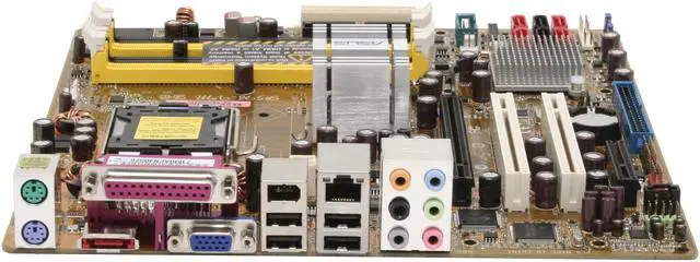 Alt view image 2 of 6 - ASUS P5B-VM DO LGA 775 Intel Q965 Express Micro ATX Intel Motherboard