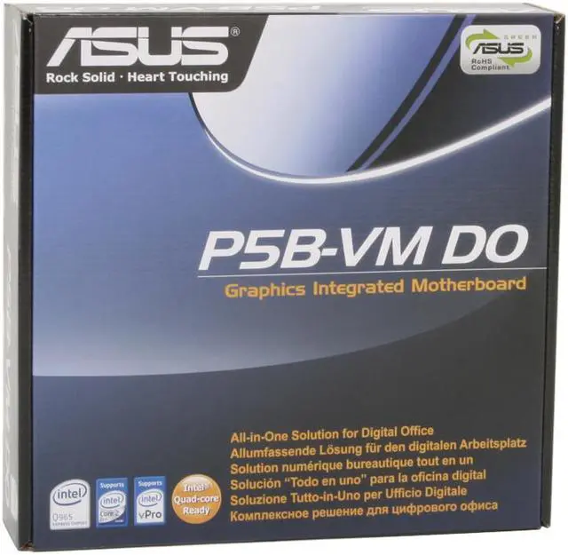Alt view image 6 of 6 - ASUS P5B-VM DO LGA 775 Intel Q965 Express Micro ATX Intel Motherboard