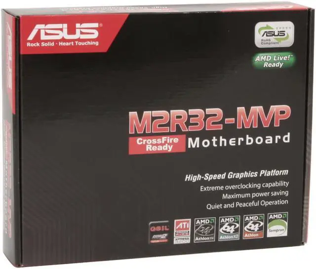 Alt view image 7 of 7 - ASUS M2R32-MVP AM2+/AM2 AMD 580X CrossFire ATX AMD Motherboard