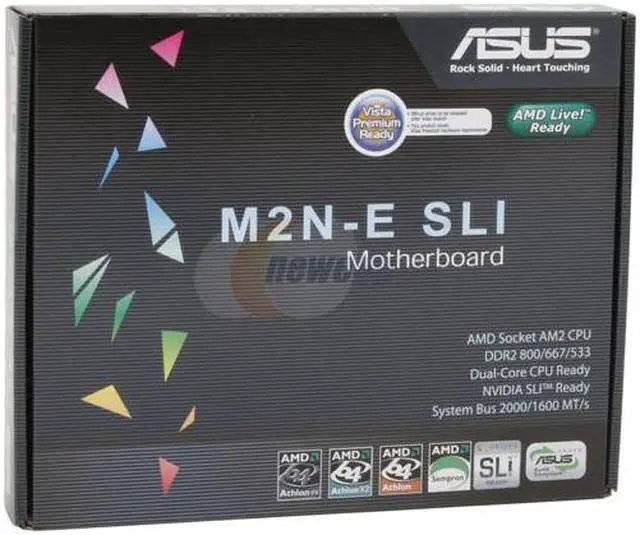 Alt view image 7 of 7 - ASUS M2N-E SLI AM2 NVIDIA nForce 500 SLI MCP ATX AMD Motherboard