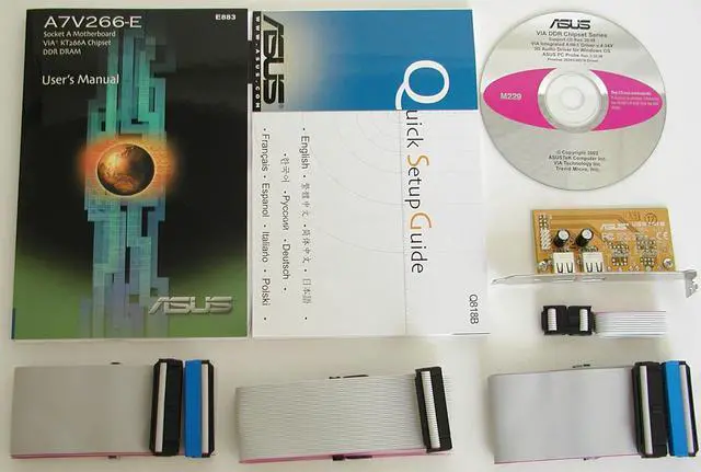 Alt view image 4 of 4 - ASUS A7V266-E 462(A) VIA KM266A ATX AMD Motherboard