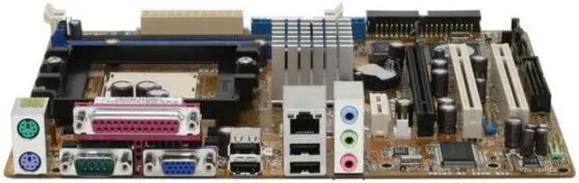 Alt view image 2 of 7 - ASUS K8V-VM 754 VIA K8M890 Micro ATX AMD Motherboard