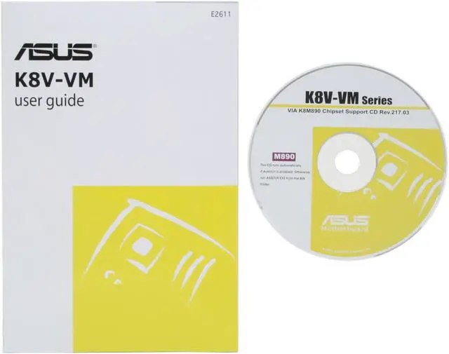 Alt view image 6 of 7 - ASUS K8V-VM 754 VIA K8M890 Micro ATX AMD Motherboard