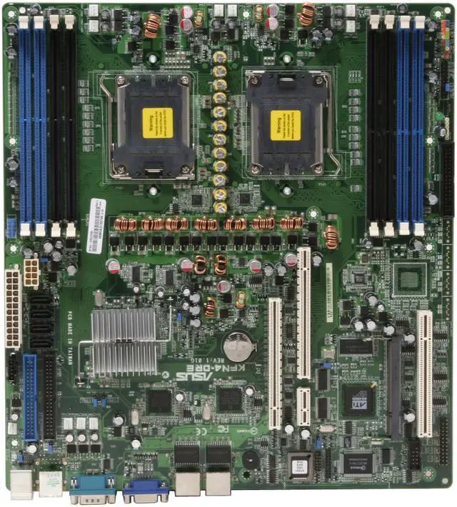 Alt view image 3 of 8 - ASUS KFN4-DRE/2GBL Extended ATX HPC Server Ready Motherboard Dual 1207(F) NVIDIA nForce4 Professional 2200 DDR2 667