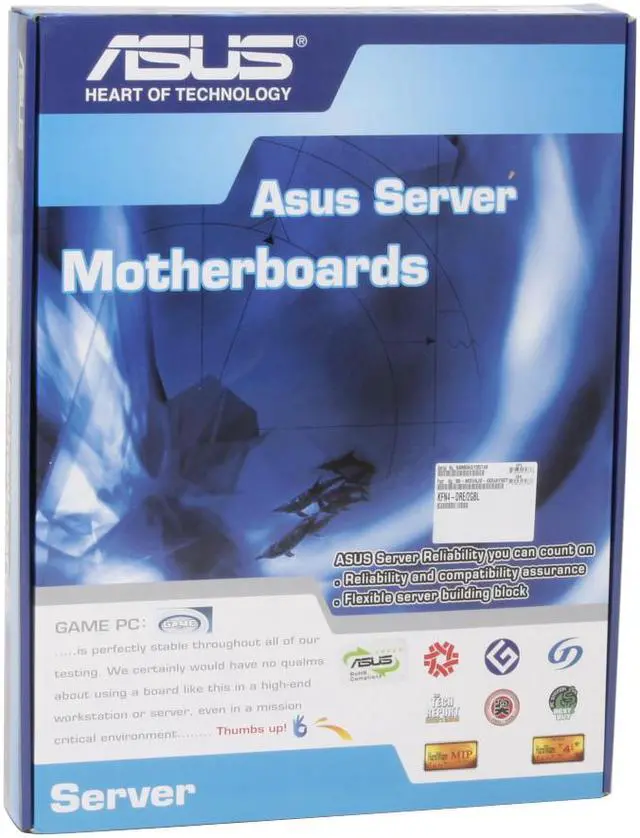 Alt view image 8 of 8 - ASUS KFN4-DRE/2GBL Extended ATX HPC Server Ready Motherboard Dual 1207(F) NVIDIA nForce4 Professional 2200 DDR2 667