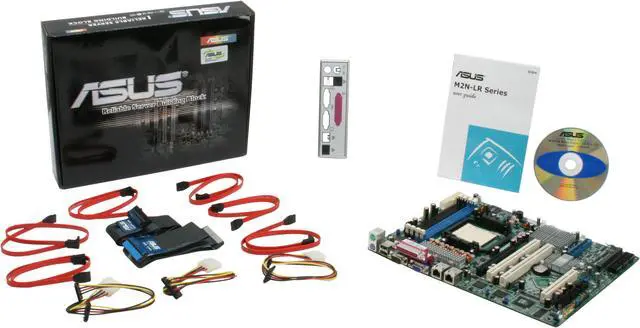 Alt view image 5 of 5 - ASUS M2N-LR ATX Server Motherboard Socket AM2 NVIDIA nForce Professional 3600 DDR2 800